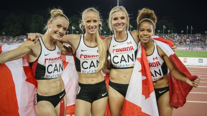 Team Canada women's 4x400m team