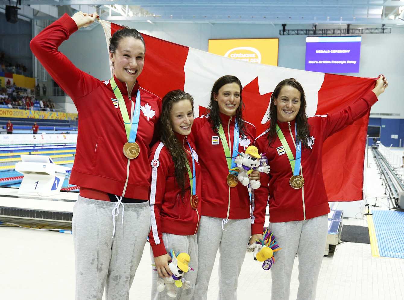 Chantal Van Landeghem, Katerine Savard, Michelle Williams and Sandrine Mainville