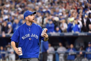 Sometimes having hockey fans at a baseball game can get a bit intense. In Game 5, Jays fans pelted the field with beer cans and other debris during an 18-minute delay following a controversial call by the umpires.