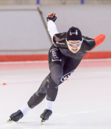 Juliette Wheler, long track speed skating.