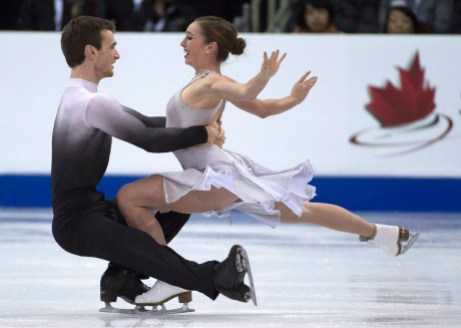 Elisabeth Paradis, Francois-Xavier Ouellette Elisabeth Paradis and Francois-Xavier Ouellette during their free dance program at Skate Canada International on October 31, 2015.
