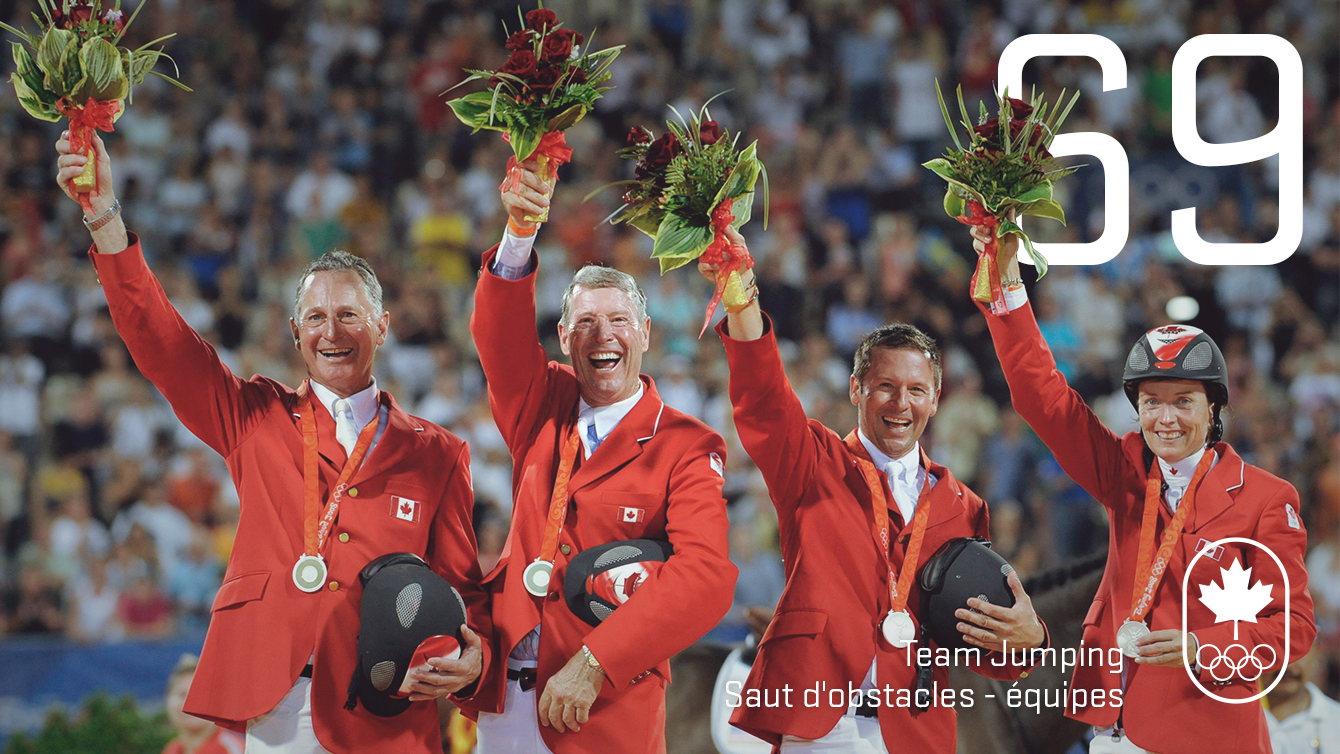 Day 69 - Team jumping: Beijing 2008, equestrian (silver)
