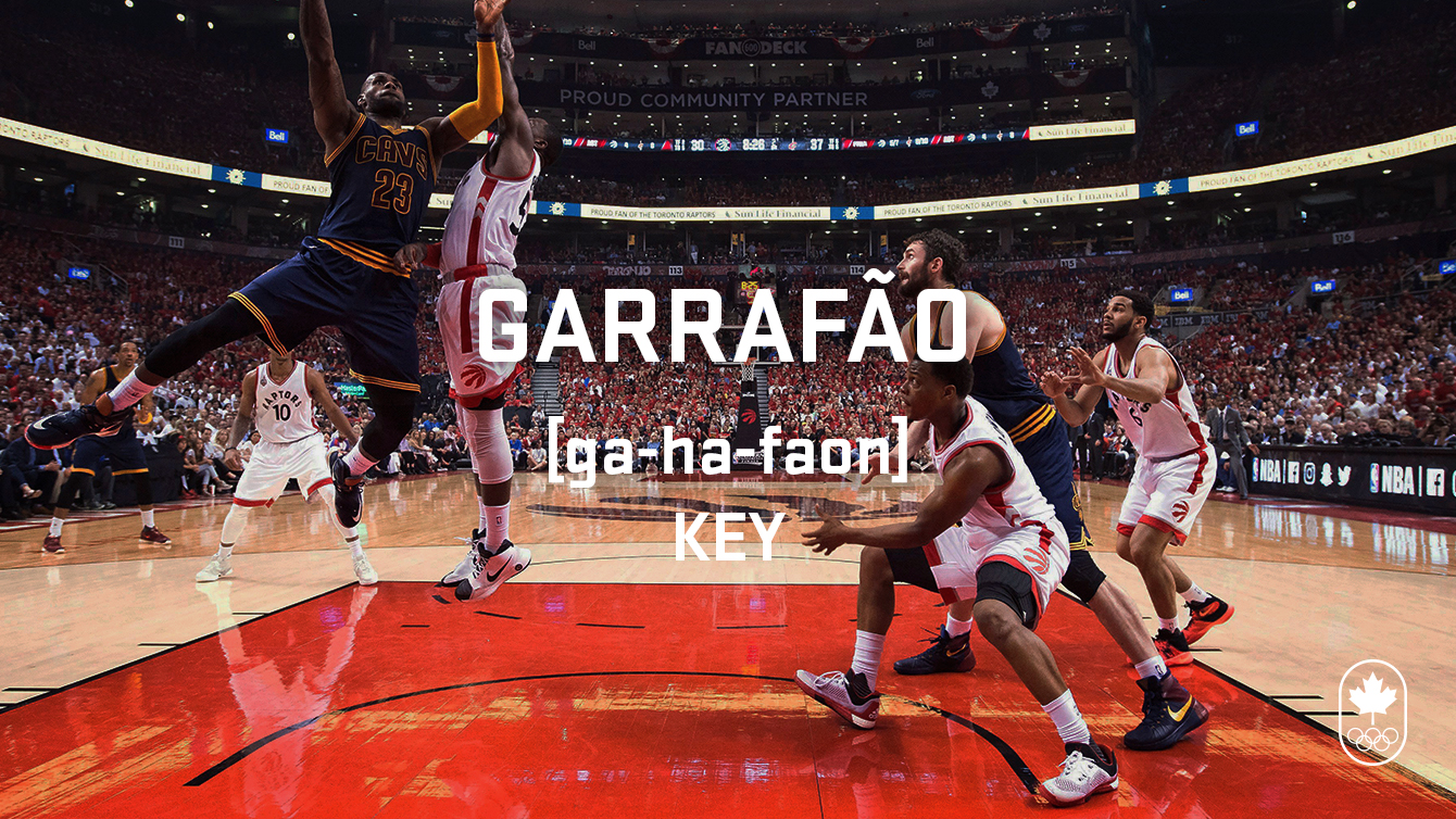 Carioca Crash Course, basketball edition, key (garrafão)