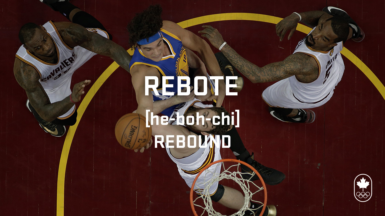 Carioca Crash Course, basketball edition, rebound (rebote)