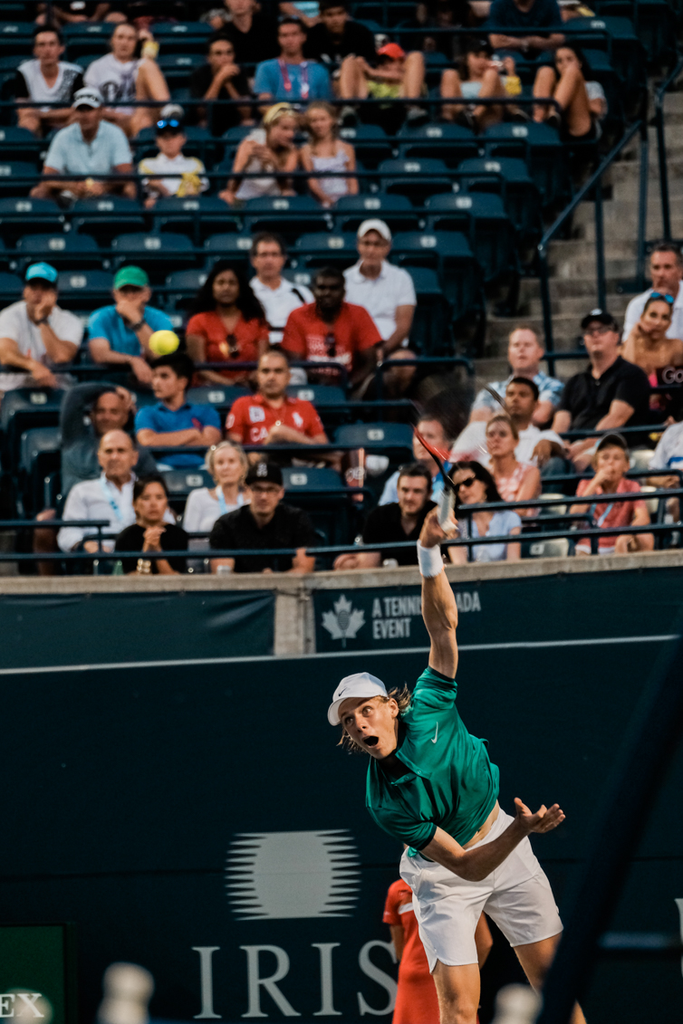 Denis serving