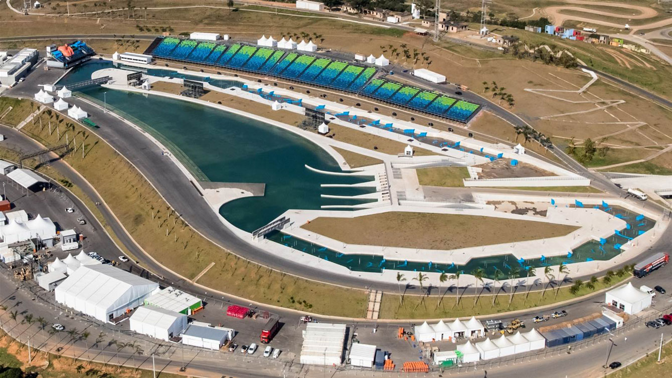 An overview of Deodoro's Whitewater Stadium. Photo: Rio 2016