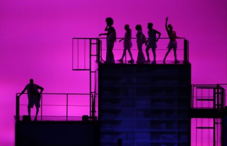 Performers dance during the opening ceremony for the 2016 Summer Olympics in Rio de Janeiro, Brazil, Friday, Aug. 5, 2016. (AP Photo/Charlie Riedel)