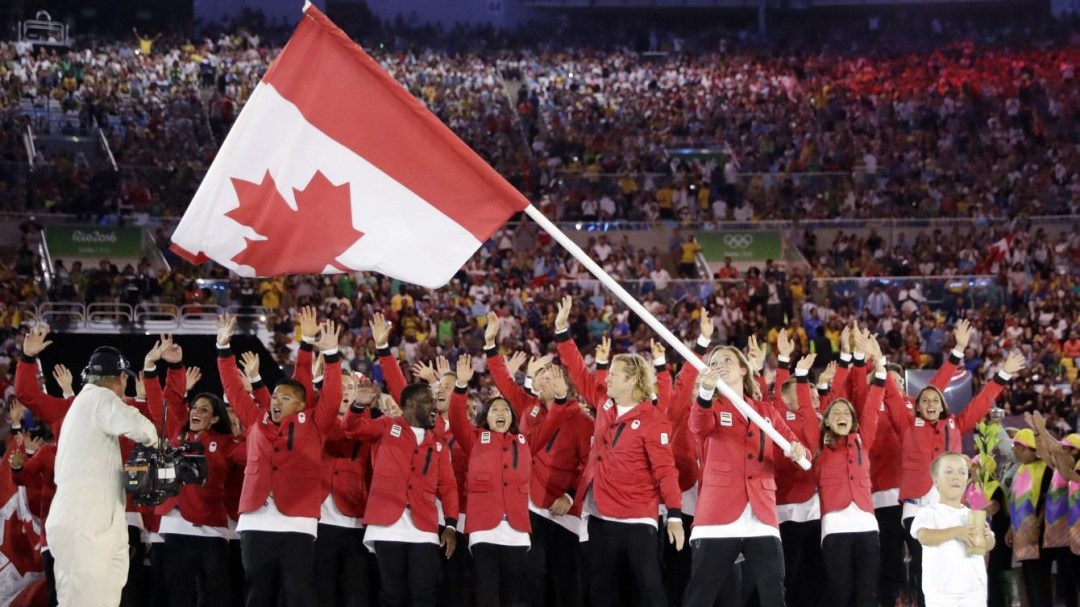 Team Canada walks into Rio Opening Ceremony