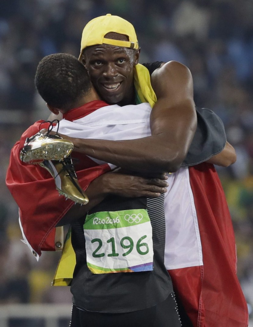 Rio 2016: Andre De Grasse 100m final bronze Andre De Grasse, Usain Bolt, Rio 2016, 100m, final, bronze, Olympics, Canada