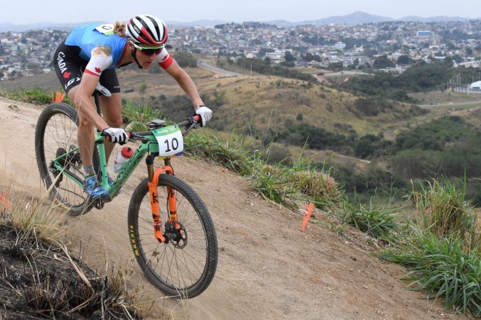 Rio 2016 Catharine Pendral Canada's Catharine Pendrel competes during the women's mountain bike final at the 2016 Olympic Summer Games in Rio de Janeiro, Brazil on Saturday, Aug. 20, 2016. THE CANADIAN PRESS/Sean Kilpatrick