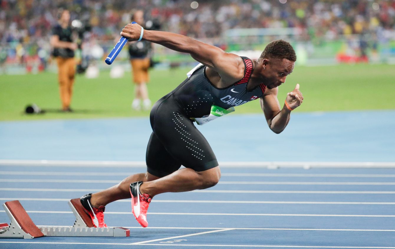 Men's 4x100 Relay, Rio 2016. August 19, 2016. COC Photo/Jason Ransom