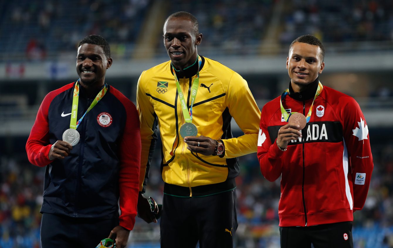 Andre De Grasse, Rio 2016. August 15, 2016. COC Photo/Mark Blinch