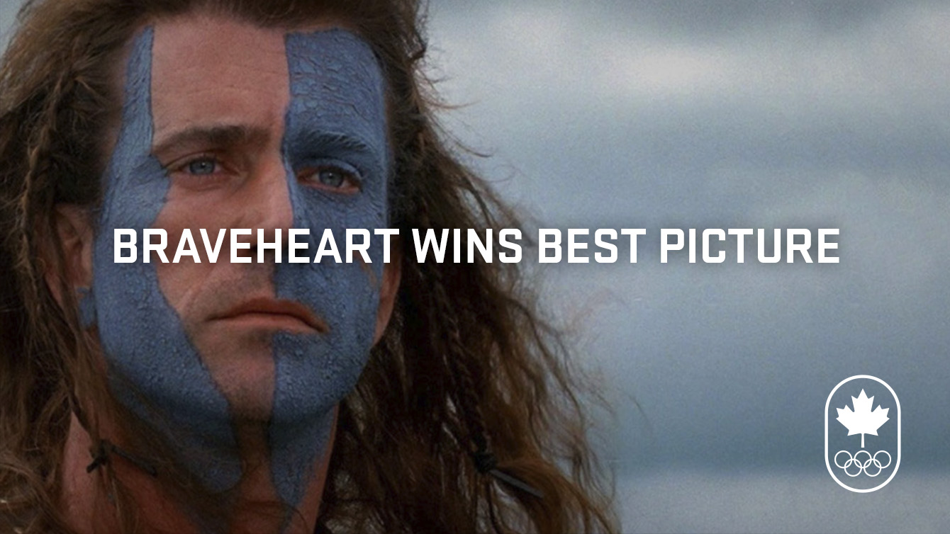 Braveheart wins best picture in 1996.