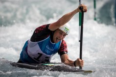 Team Canada's Cameron Smedley races down the course