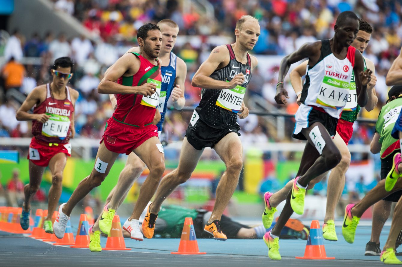 Canada's Chirs Winter competes in the 3000m Steeplechase heats at the Olympic games in Rio de Janeiro, Brazil, Monday August 15, 2016. COC Photo/Mark Blinch