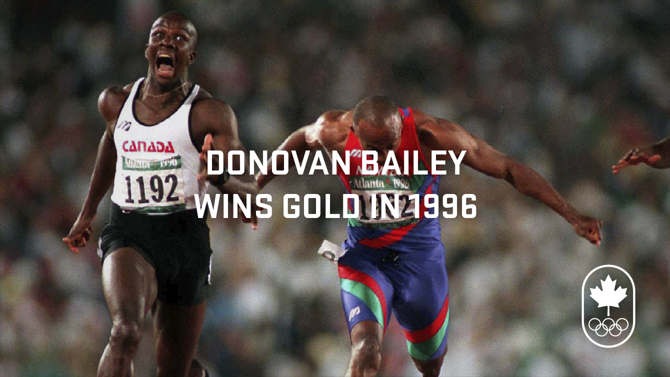 What's up in 1996: Donovan Bailey becomes the fastest man in the world