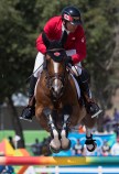 Canada's Eric Lamaze aboard his horse Fine Lady 5 competes during Equestrian Individual Jumping Final Round A at the Olympic games in Rio de Janeiro, Brazil, Friday August 19, 2016. COC Photo/Mark Blinch