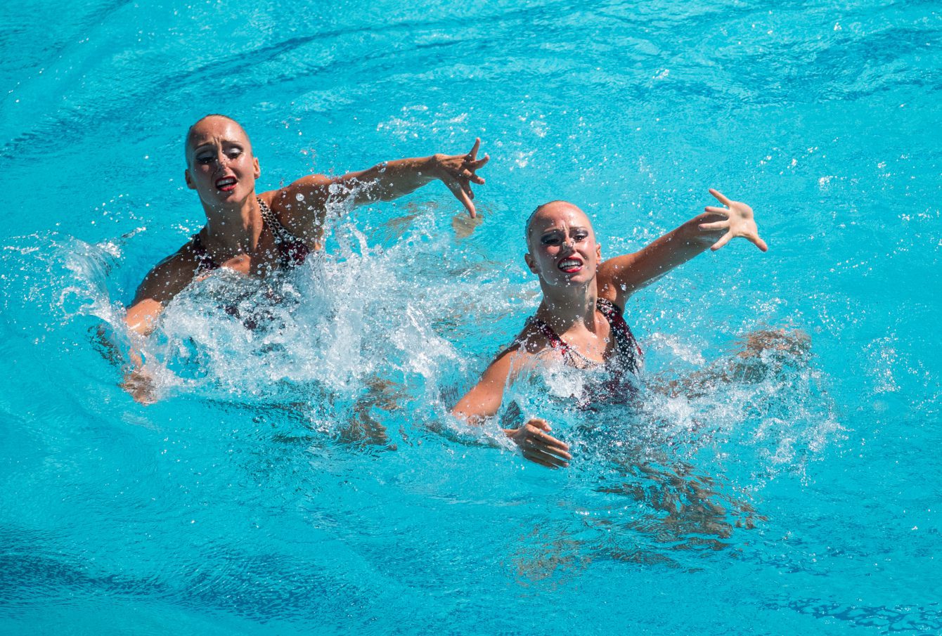 Rio 2016: Synchronized Swimming Rio 2016: Jacqueline Simoneau and Karine Thomas. COC Photo/Mark Blinch
