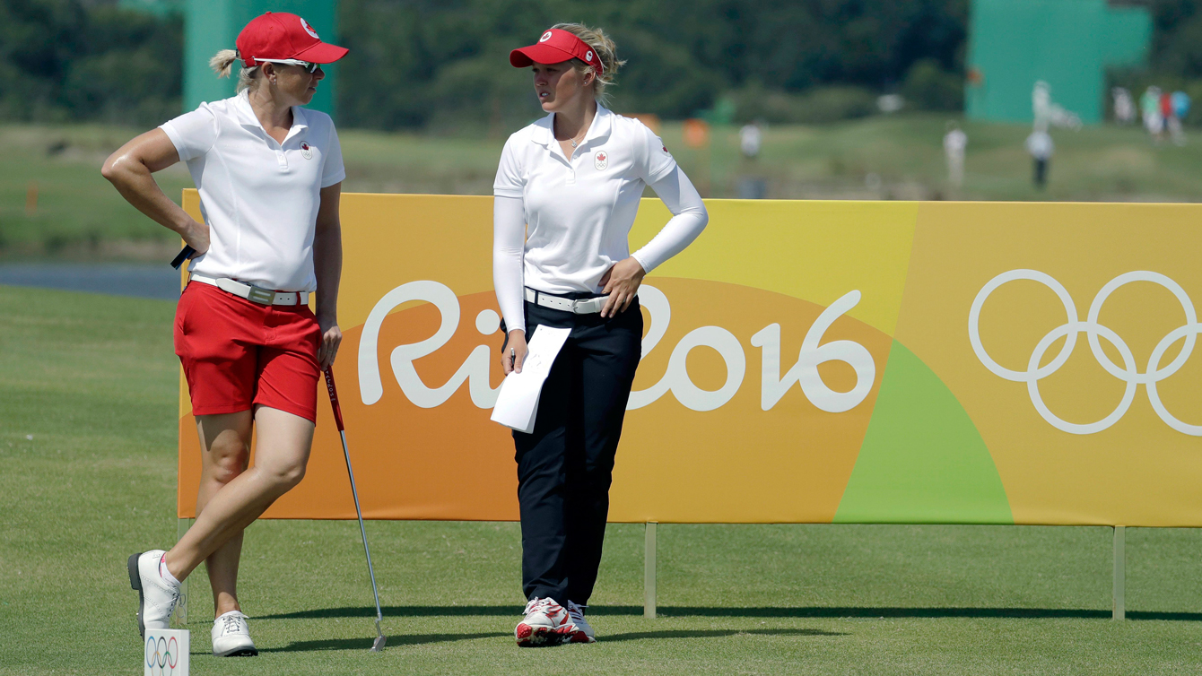 Rio 2016: Brooke Henderson and Alena Sharp, women's golf