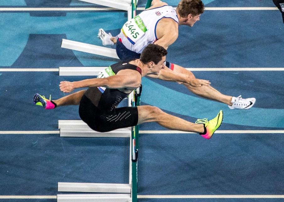Rio 2016: Johnathon Cabral Team Canada’s Johnathan Cabral competes in the semi final round of men’s 110m hurdles at Olympic Stadium, Rio de Janeiro, Brazil, Tuesday August 16, 2016. COC Photo/David Jackson