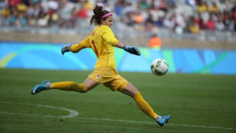 Rio 2016: Stephanie Labbe Canada goalkeeper Stephanie Labbe made some important first half saves, but Canada couldn't capitalize on its chances and lost 2-0 to Germany in Olympic football semifinals on August 16, 2016.