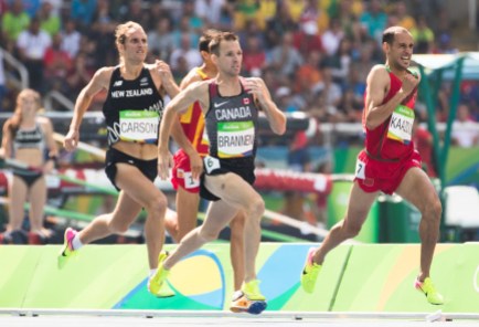 Rio 2016: Nathan Brannen Canada's Nathan Brannen competes in the mens 1500m heat at the Olympic games in Rio de Janeiro, Brazil, Tuesday August 16, 2016. COC Photo/Mark Blinch
