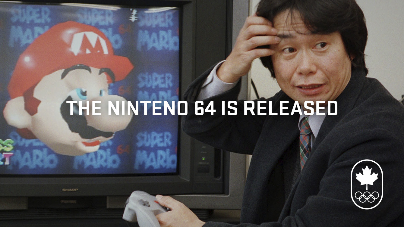 The Nintendo 64 was released in 1996.