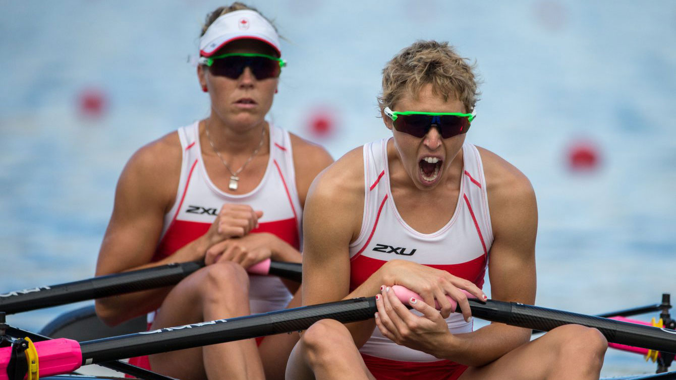 Patricia Obee and Lindsay Jennerich at Rio 2016 semifinals. 