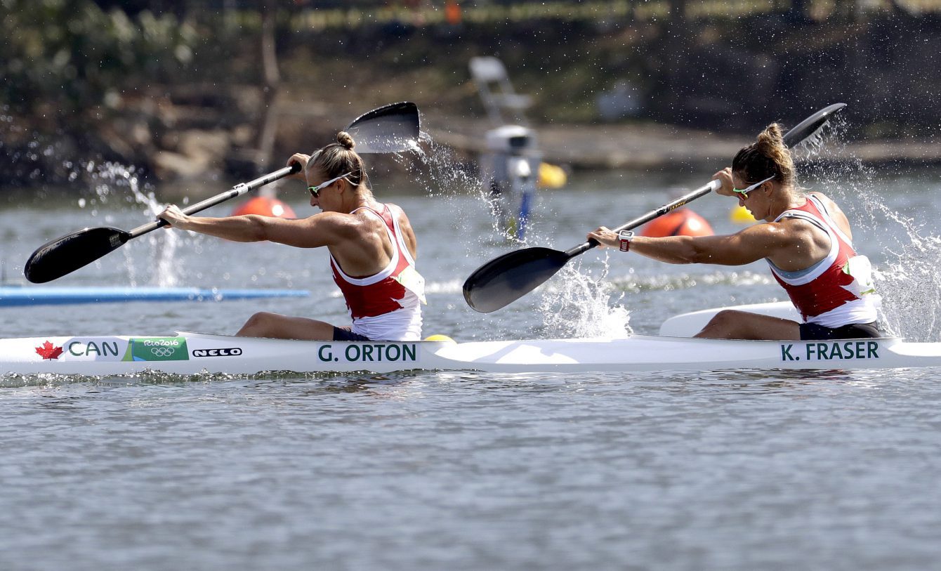 Genevieve Orton and KC Fraser, Rio 2016. August 15, 2016. AP Photo/Andre Penner