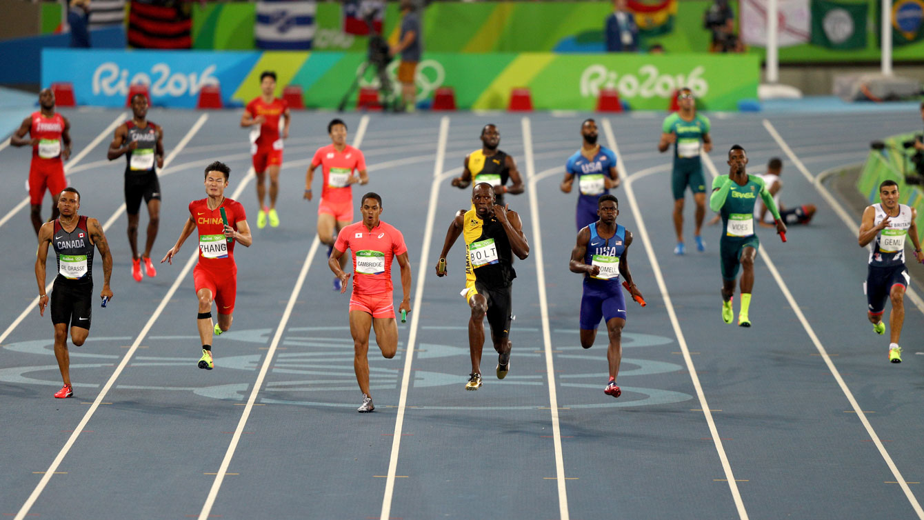 Rio 2016: Men's 4x100m relay on August 19, 2016. 