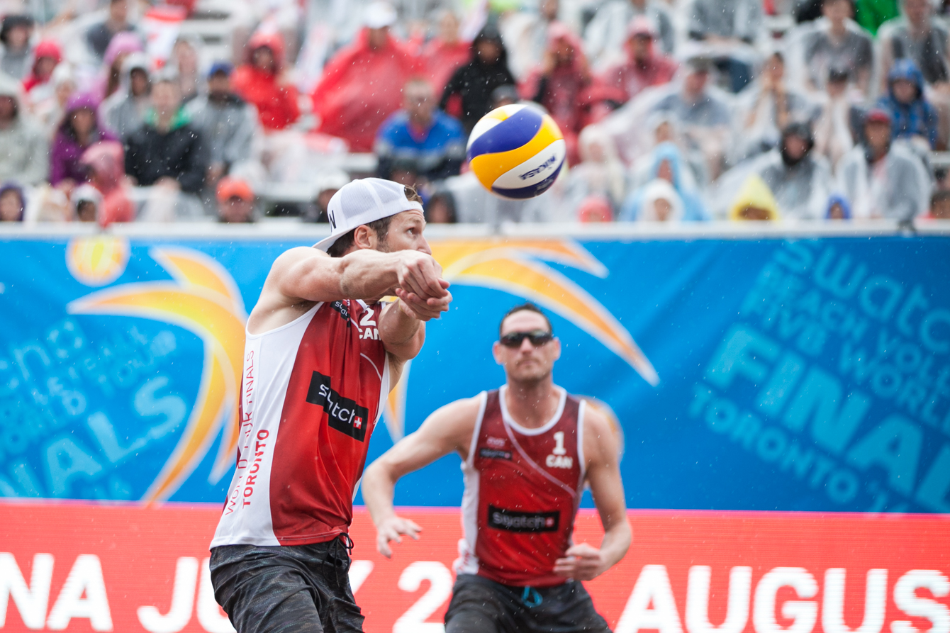 Schachter and Binstock at the FIVB World Tour Finals