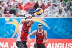 Schachter and Binstock at the FIVB World Tour Finals