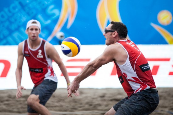 Schachter and Binstock at the FIVB World Tour Finals