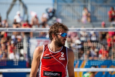 Saxton during the FIVB World Tour Finals