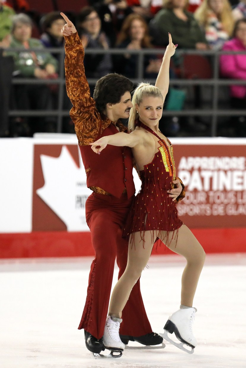 Gilles Poirier Canadian Tire National Skating Championships 2017 Piper Gilles and Paul Poirier in the short dance at the Canadian Tire National Skating Championships, January, 20, 2017 PHOTO: Greg Kolz
