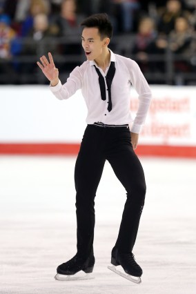 Nam Nguyen Canadian Tire National Skating Championships 2017 Nam Nguyen in the free skate at the Canadian Tire National Skating Championships, January, 21, 2017 PHOTO: Greg Kolz