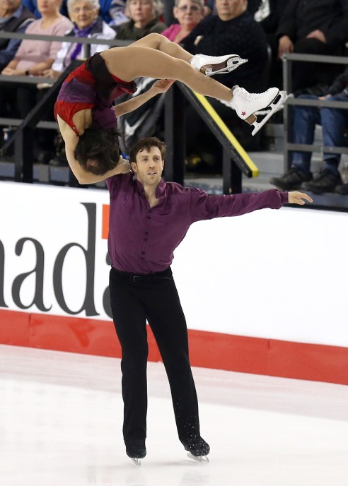 Dylan and Lubov Canadian Tire National Skating Championships 2017 Lubov Ilyshechkina and Dylan Moscovitch in the free skate at the Canadian Tire National Skating Championships, January, 21, 2017 PHOTO: Greg Kolz