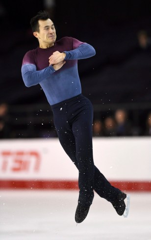 Patrick Chan competes during the Canadian figure skating championships in Ottawa, Ontario, Jan. 21, 2017. (Sean Kilpatrick/The Canadian Press via AP, File)