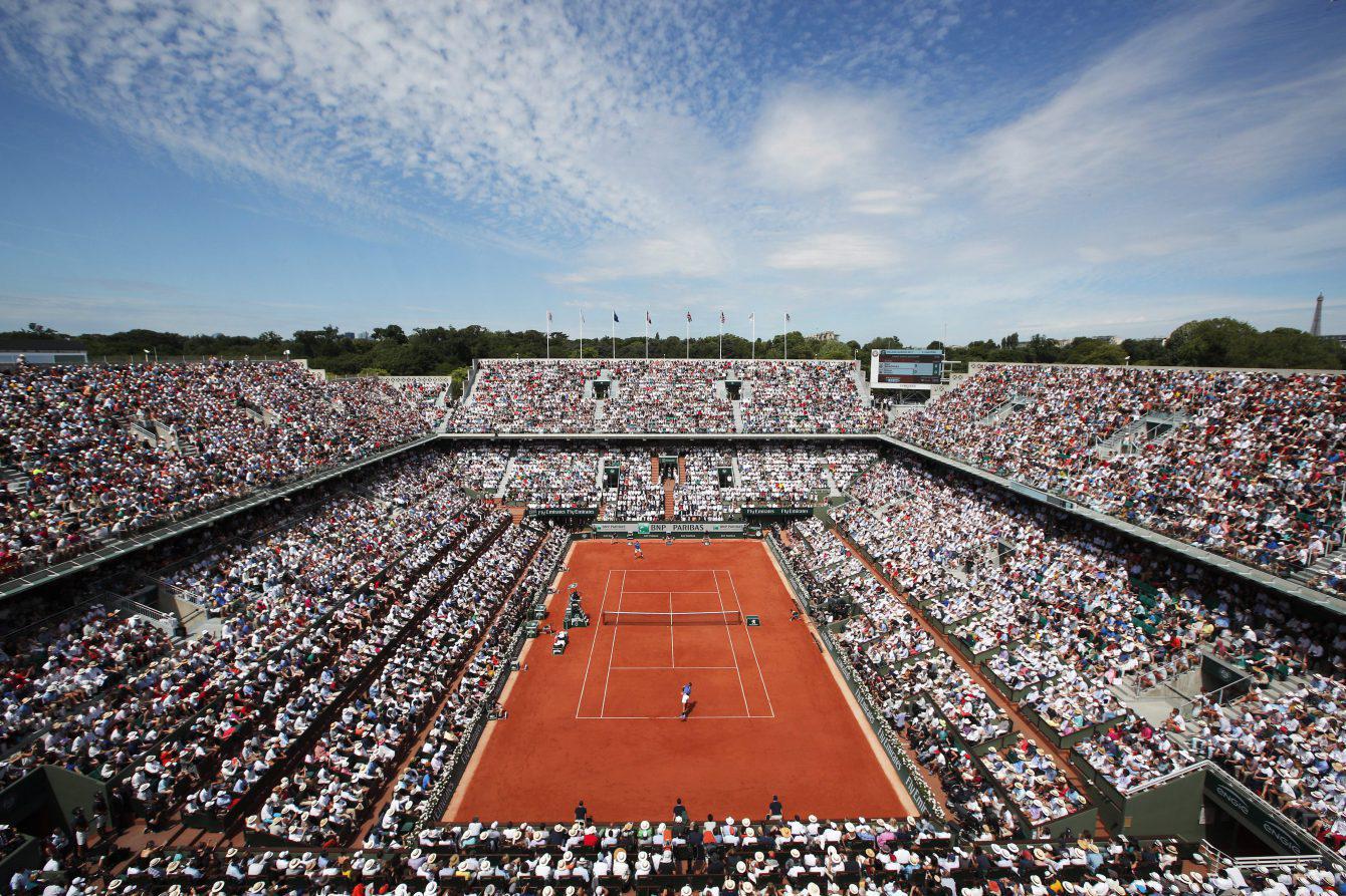 The men's final on Court Philippe Chatrier at the 2017 French Open at Roland Garros (AP Photo/Christophe Ena)