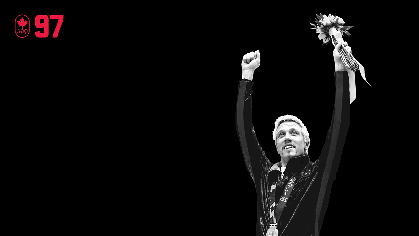 Marc Gagnon enjoyed literally his finest hour at Salt Lake City 2002 when he won gold in the 500m and 5000m relay on the last night of short track speed skating competition. With five career medals, he took his place as Canada’s most decorated male Winter Olympian. BE DETERMINED