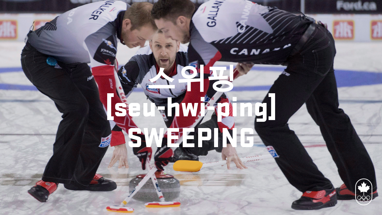 Team Canada - Curling Sweeping Hangul seu-hwi-ping