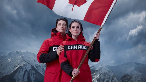 Tessa Virtue and Scott Moir are announced as the flag bearers for Team Canada at PyeongChang 2018. (Photo: Chris Gordaneer)