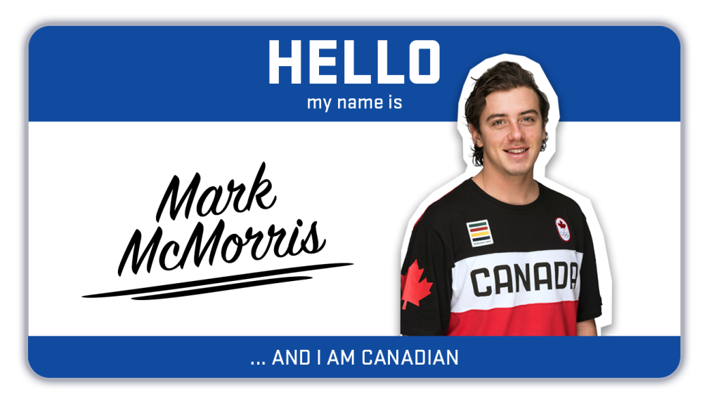 Hi, my name is Mark McMorris and I snowboard