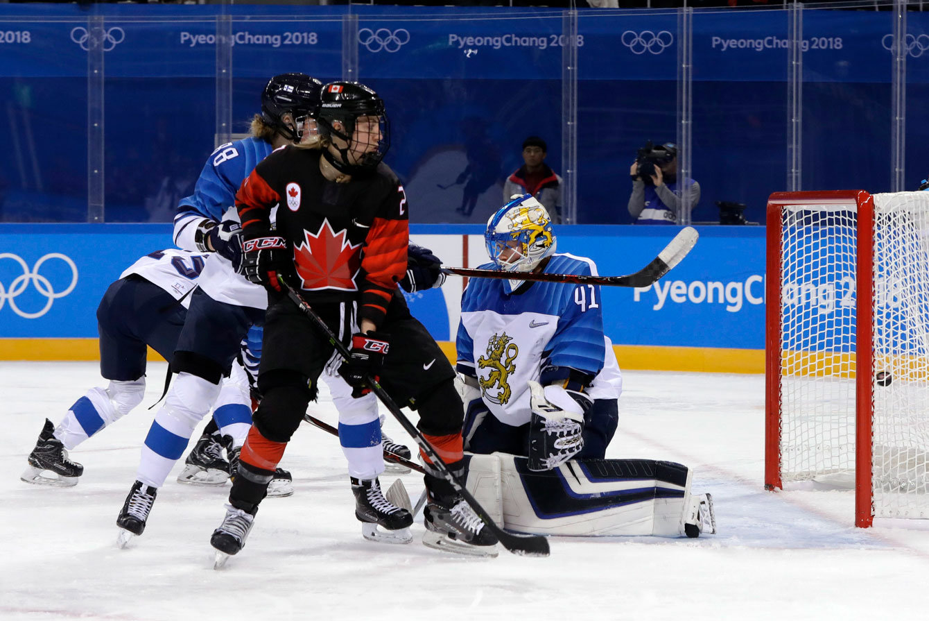 Team Canada women's hockey vs Finland