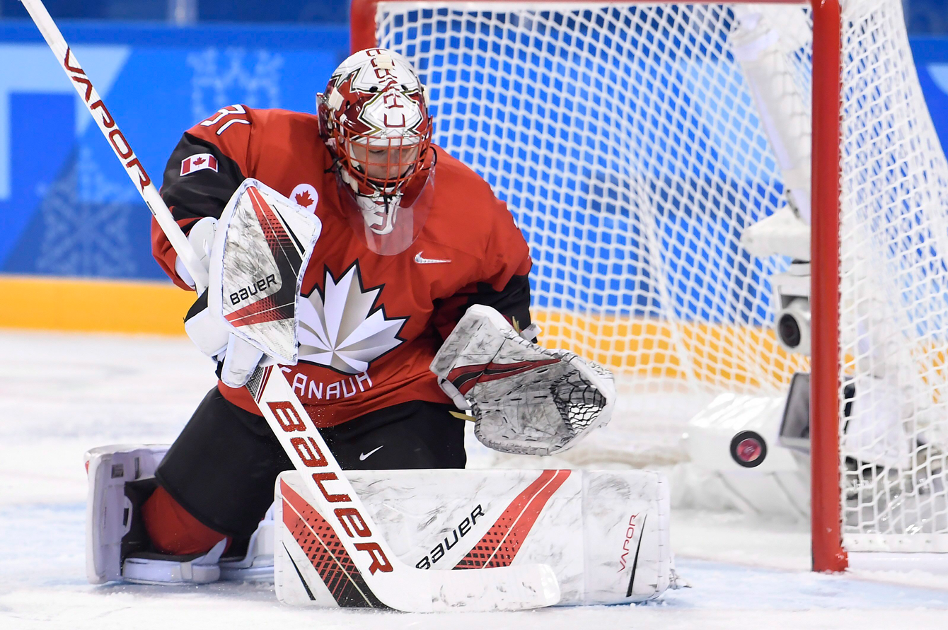 Team Canada women's hockey vs United States PyeongChang 2018