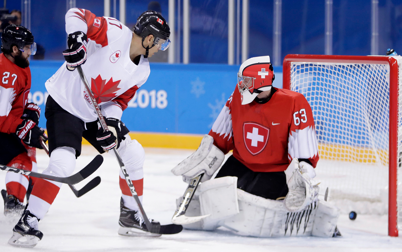 Rene Bourque Team Canada Team Switzerland Men's Hockey PyeongChang 2018