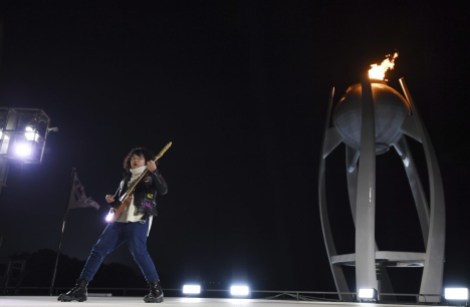 Pyeongchang Olympics Closing Ceremony Thirteen-year-old guitarist Yang Tae-hwan plays a variation on 'Winter' from Vivaldi's The Four Seasons, during the closing ceremony of the 2018 Winter Olympics in Pyeongchang, South Korea, Sunday, Feb. 25, 2018. (Christof Stache/Pool Photo via AP)