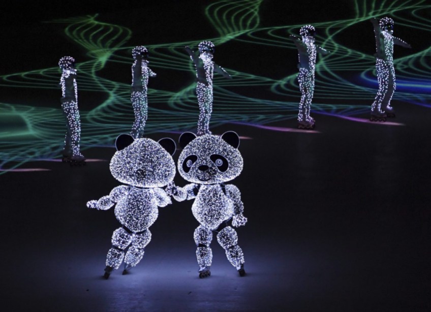 Pyeongchang Olympics Closing Ceremony Figures dance during the closing ceremony of the 2018 Winter Olympics in Pyeongchang, South Korea, Sunday, Feb. 25, 2018. (Florien Choblet/Pool Photo via AP)