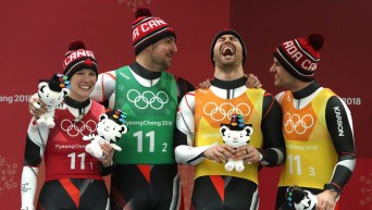 Canada Luge Relay Team PyeongChang 2018