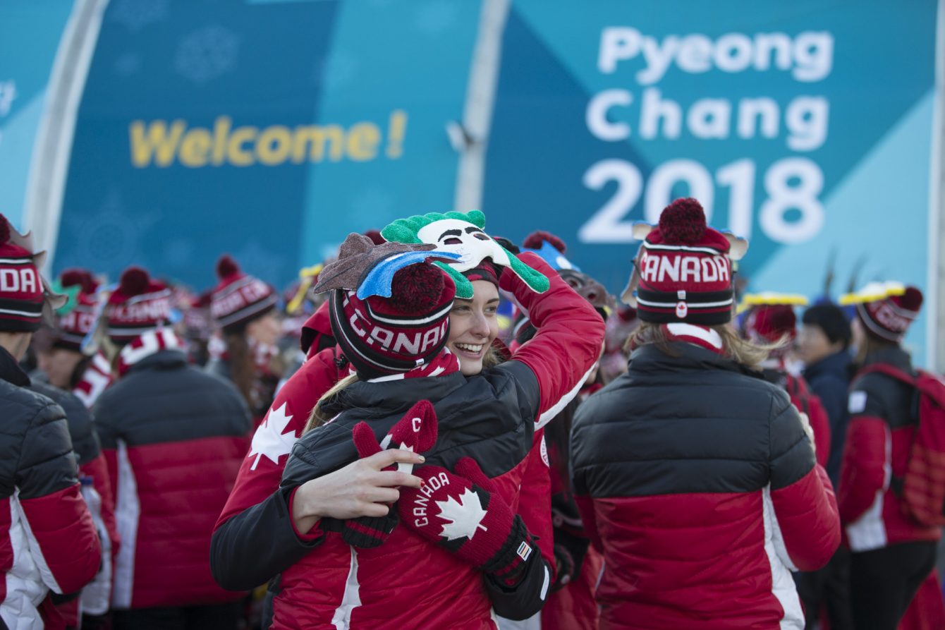 Team Canada cheering